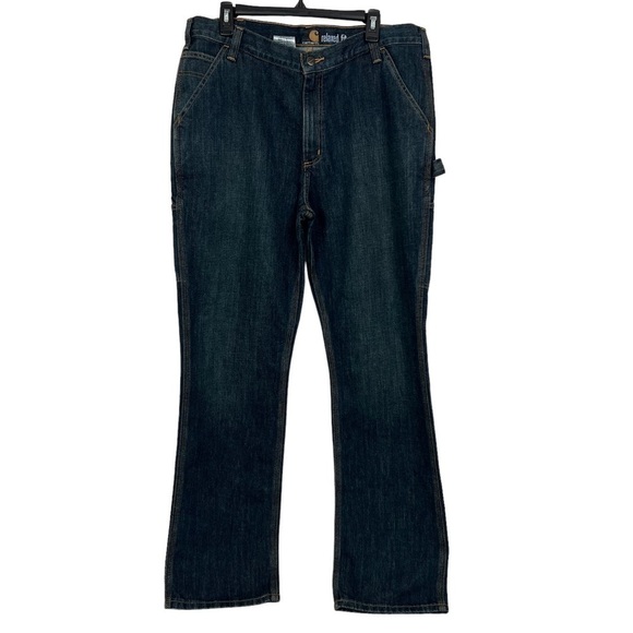 Carhartt Men’s Relaxed Fit Carpenter Jeans W36”/L34” Pockets Straight - Picture 1 of 10